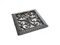 LivingStyles Agnes Cast Iron Square Trivet, Antique Rust offer