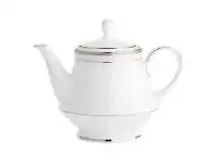 LivingStyles Noritake Hampshire Platinum Fine Porcelain Tea Pot offer