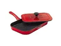 Chasseur Cast Iron Panini Press, 28cm, Inferno Red