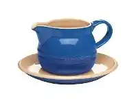 LivingStyles Chasseur La Cuisson 450ml Gravy Boat with Saucer - Blue offer