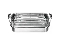 Scanpan Coppernox Roasting Pan with Rack, 33x24cm