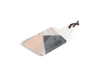 LivingStyles Ainsworth Marble Rectangular Paddle Serving Board, 30x15cm, Multi offer