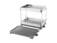 LivingStyles Remo Metal Collapsible 2 Tier Dish Rack offer
