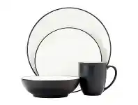 LivingStyles Noritake Colorwave Graphite 16 Piece Stoneware Dinner Set offer