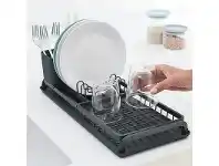 LivingStyles Brabantia Compact Dish Drying Rack, Dark Grey offer