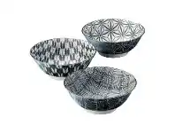 LivingStyles Komon 3 Piece Porcelain Noodle Bowl Set offer