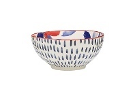 Ecology Punch Stoneware Noodle Bowl, Pomegranate