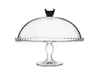LivingStyles Pasabahce Patisserie Glass Cake Stand with Dome offer