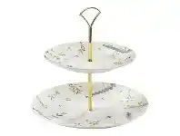 LivingStyles Ecology Greenhouse Ceramic 2 Tier Cake Stand offer