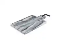LivingStyles Ainsworth Marble Rectangular Paddle Serving Board, 35x20cm, Grey offer