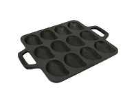 LivingStyles Pyrolux Pyrocast Cast Iron Oyster Grill Tray, 36x24cm offer