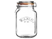 LivingStyles Kilner Clip Top Square Square Jar, 1.5 Litre offer