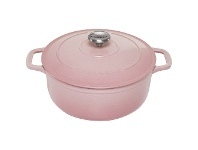 LivingStyles Chasseur Cast Iron Round French Oven, 28cm, Cherry Blossom offer