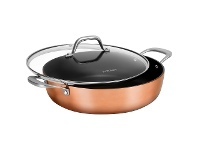 LivingStyles Pyrolux Coppertone Non-stick Chef Pan with Lid, 28cm offer