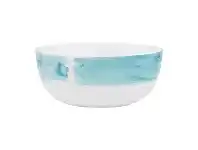 LivingStyles Ecology Watercolour Bone China Noodle Bowl, Aqua offer