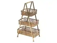 LivingStyles Luxe Iron 3 Tier Tray Stand offer