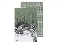 LivingStyles Ecology Blinky Bill Cotton Tea Towel, Set of 2, Green offer