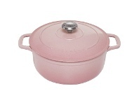LivingStyles Chasseur Cast Iron Round French Oven, 24cm, Cherry Blossom offer