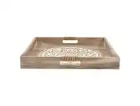 LivingStyles Lyon Wooden Square Seriving Tray offer