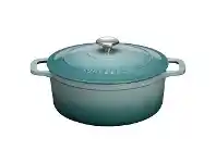 LivingStyles Chasseur Cast Iron Round French Oven, 26cm, Quartz offer