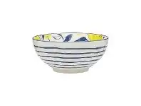 LivingStyles Ecology Punch Stoneware Noodle Bowl, Lemon offer