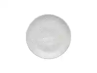 LivingStyles Ecology Speckle Stoneware Cake Plate, Milk offer