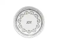LivingStyles Ecology Tidings Stoneware Side Plate, Joy offer