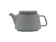 Ecology Stack Porcelain Teapot, Grey