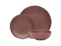 LivingStyles Ecology Sahara 12 Piece Stoneware Dinner Set, Cinnamon offer