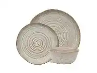 LivingStyles Ecology Ottawa 12 Piece Stoneware Dinner Set, Barley offer