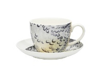LivingStyles Ecology Paradiso New Bone China Cup & Saucer Set, Pardalote offer
