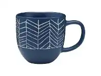 LivingStyles Ecology Dwell Stoneware Mug, Herringbone offer