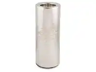 LivingStyles Zari Aluminium Pillar Tealight Holder, Large, Silver offer