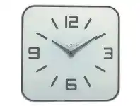 LivingStyles NeXtime Shoko Square Wall Clock - White offer