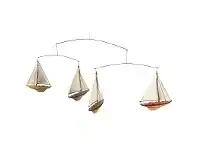 Americas Cup Sailboat Mobile Hanging Decor