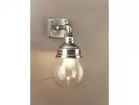 LivingStyles Dover Metal & Glass Wall Sconce - Antique Silver offer