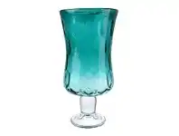 LivingStyles Meriel Glass Footed Hurricane Vase, Small offer