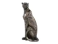 LivingStyles Veronese Cold Cast Bronze Coated Wild Life Figurine, Sitting Cheetah offer