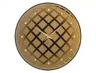 Nextime Pendula Copper and Glass Round Wall Clock