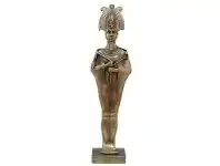 LivingStyles Veronese Cold Cast Bronze Coated Egyptian Mythology Figurine, Standing Osiris offer