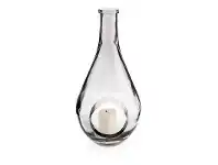 LivingStyles Tear Drop Shape Glass Candle Holder - Large offer