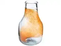 LivingStyles Warm Current Glass Bottle Vase, Medium, Orange offer