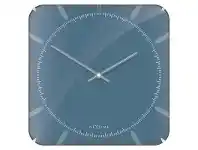NeXtime Michael Square Dome Wall Clock - Blue