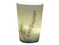 LivingStyles Kiva Porcelain Tealight/Votive Holder, Painted Delphinium offer