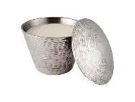 LivingStyles Charlie Scented Candle with Metal Candle Holder, Lemongrass offer