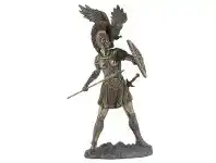 LivingStyles Veronese Cold Cast Bronze Coated Greek Mythology Figurine, Athena offer