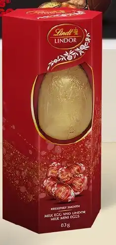 BIG W Lindt Lindor Milk Mini Eggs & Egg 83g offer
