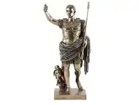 LivingStyles Veronese Cold Cast Bronze Coated Figurine, Caeser offer