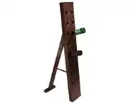 LivingStyles Wago Wago Solid Mango Wood Timber 16 Bottle Wine Rack - Darl Walnut offer