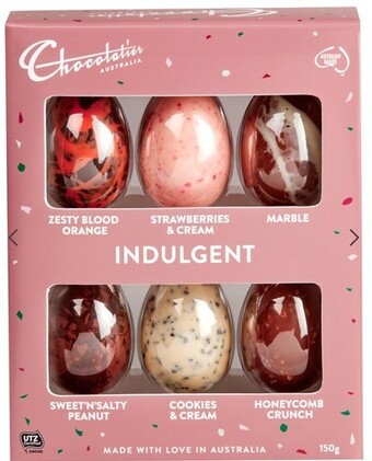 BIG W Chocolatier 6-Pack Indulgent Egg Selection 150g offer
